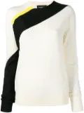 Calvin Klein diagonal stripe jumper - Neutrals