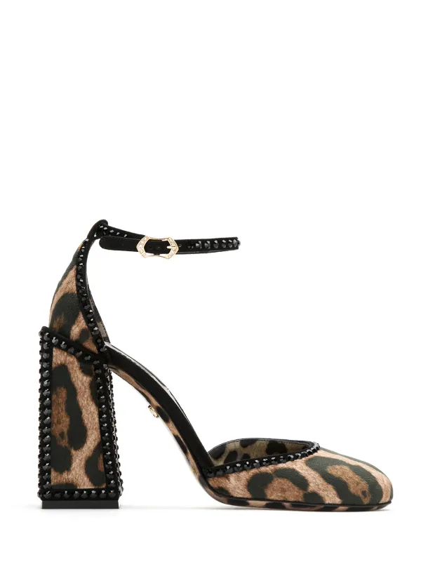 Sandália Dolce \u0026 Gabbana Estampado com Onça no Salto Tam. 38 - Peguei Bode