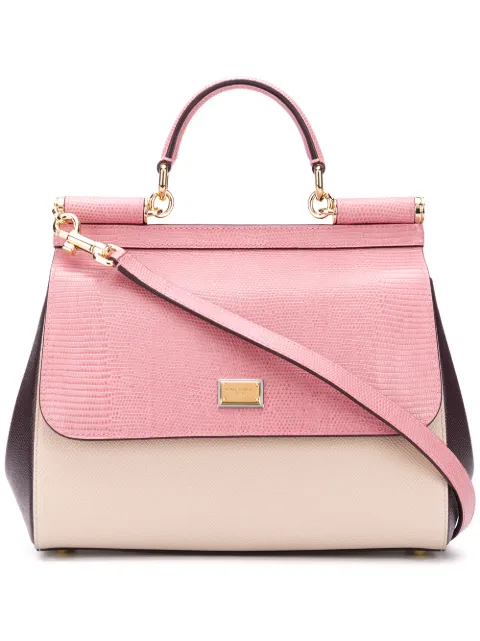 Dolce & Gabbana Bolsa Tote Sicily De Couro Menor preço em Dolce & Gabbana Bolsa Tote Sicily De Couro