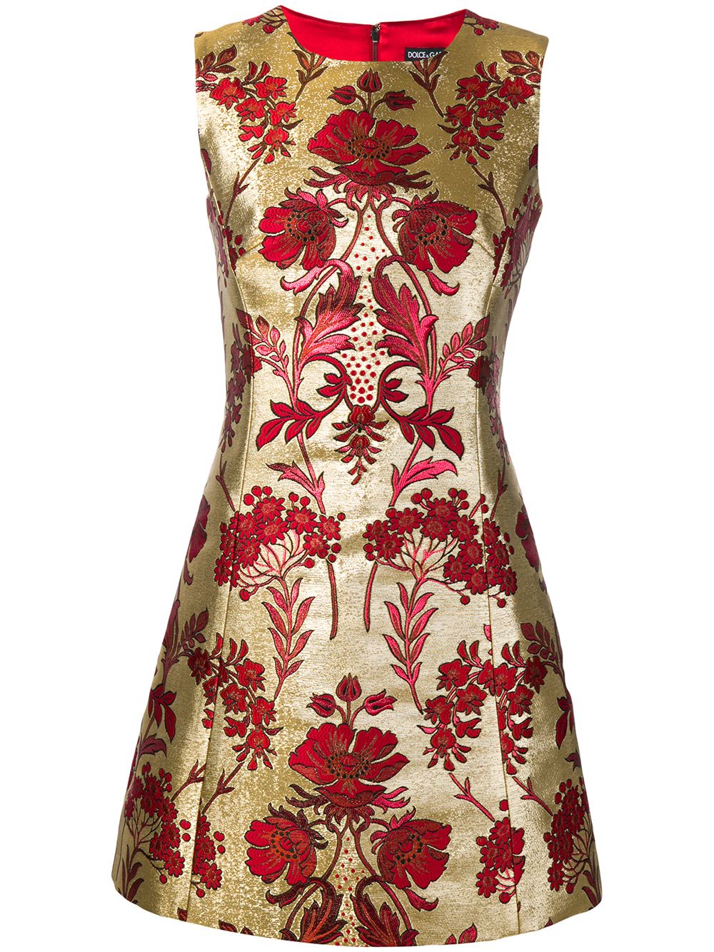 фото Dolce & Gabbana жаккардовое платье с цветочным узором