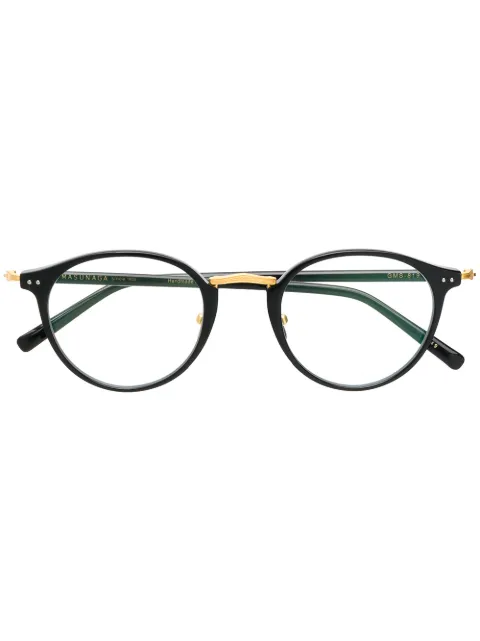 Masunaga lunettes de vue à monture ronde