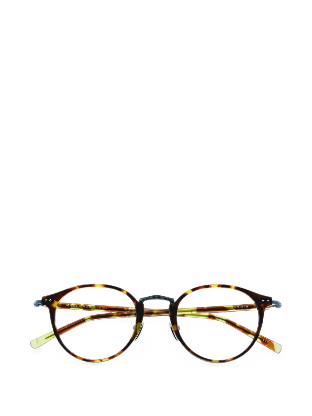 Masunaga round frame glasses