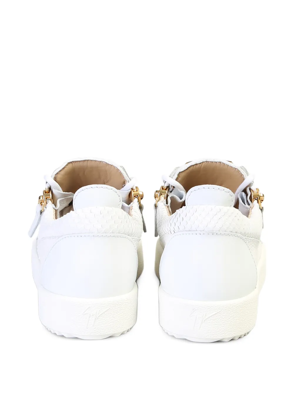 Giuseppe Zanotti Nicki sneakers met slangen effect Zwart
