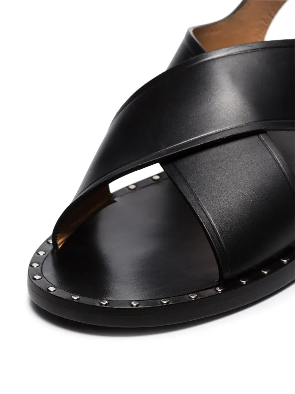 【関税&送料込】Church'S Black Leather Rhonda Sandals Church's Rhonda Leather Sandals | Black | FARFETCH CA