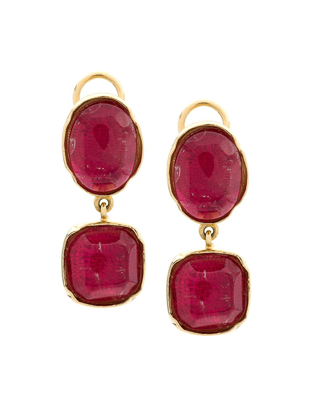 

Goossens aretes de clip Cabochons - Dorado