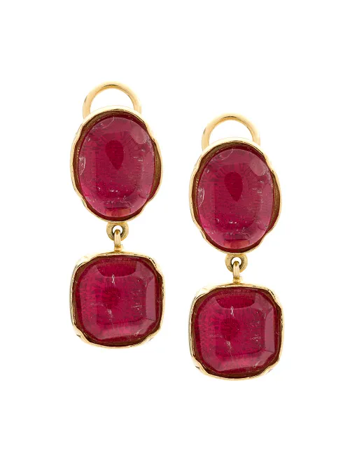 Boucles d'oreilles clips Cabochons - Goossens - Modalova