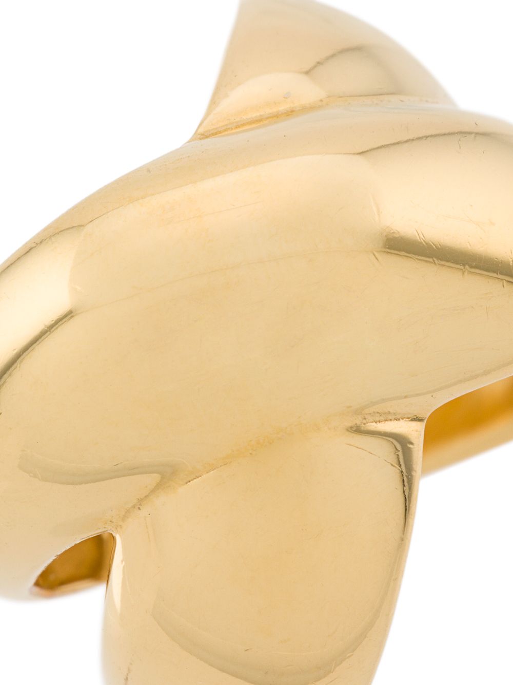 Shop Goossens Lhassa Polished Ring In Gold