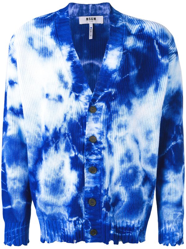 tie dye cardigan sweaters