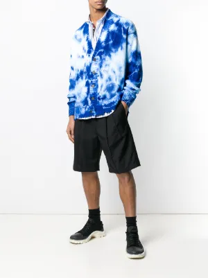 blue tie dye cardigan