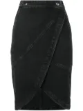 Givenchy midi denim skirt - Black