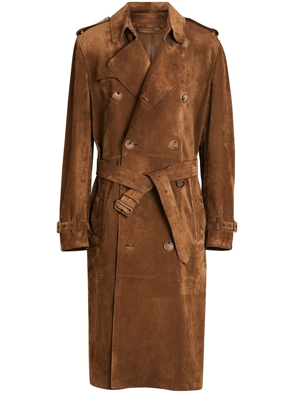 Burberry Suede Trench Coat - Farfetch