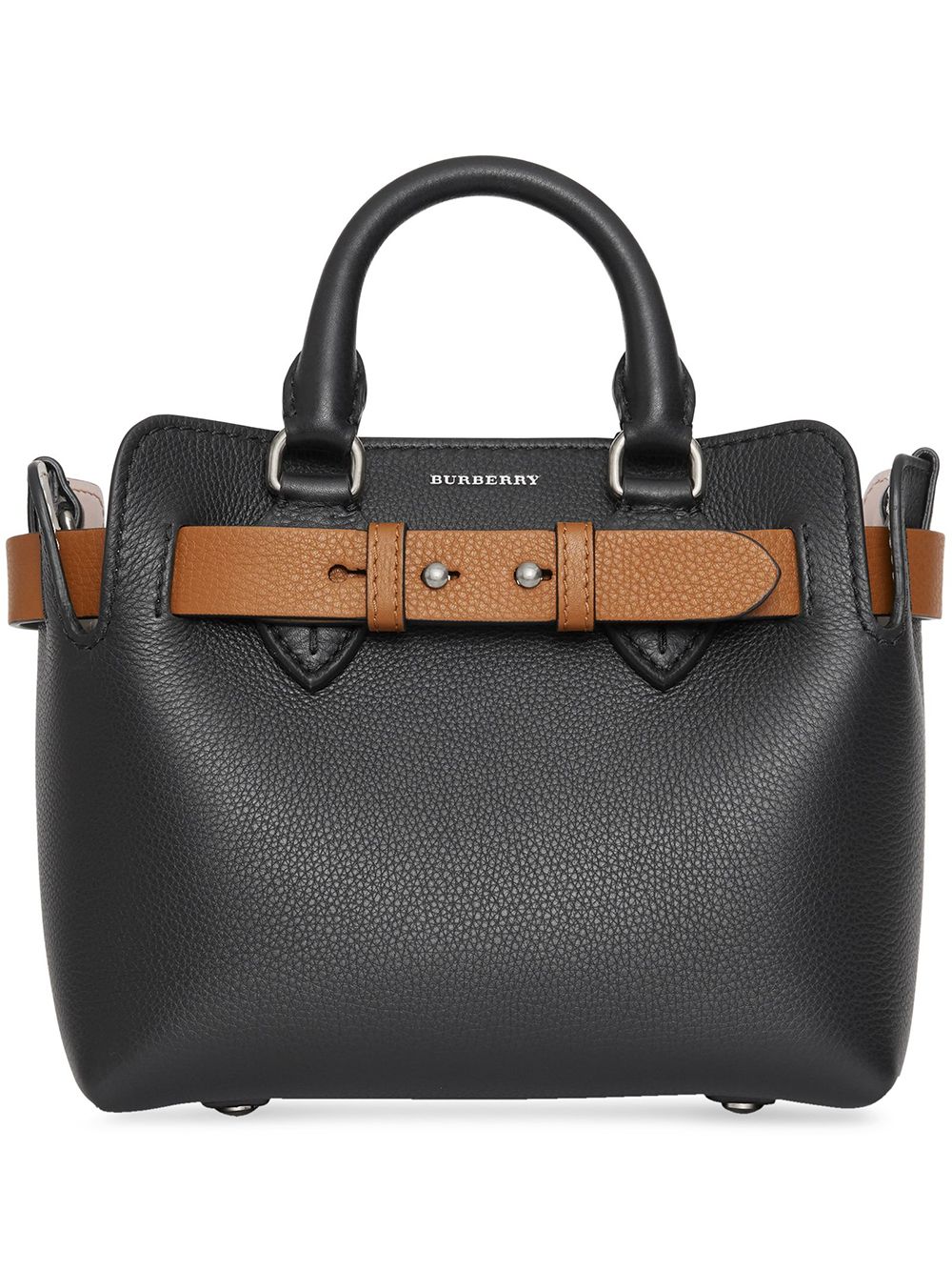 Shop black Burberry Mini Leather Belt Bag with Express Delivery - Farfetch