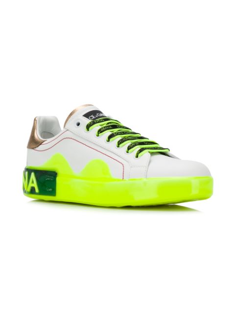 dolce gabbana neon sneakers