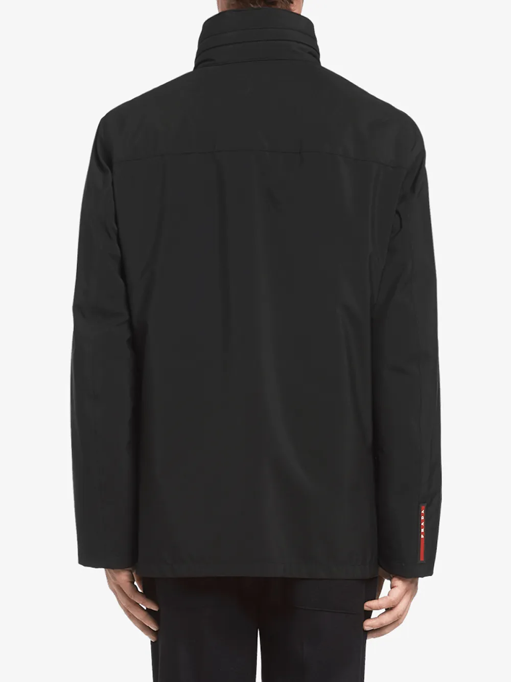 Prada jas van technische stof Zwart