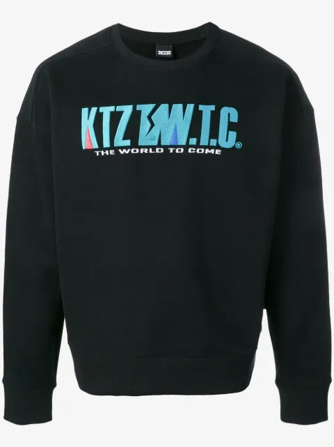 KTZ mountain letter embroidered sweatshirt
