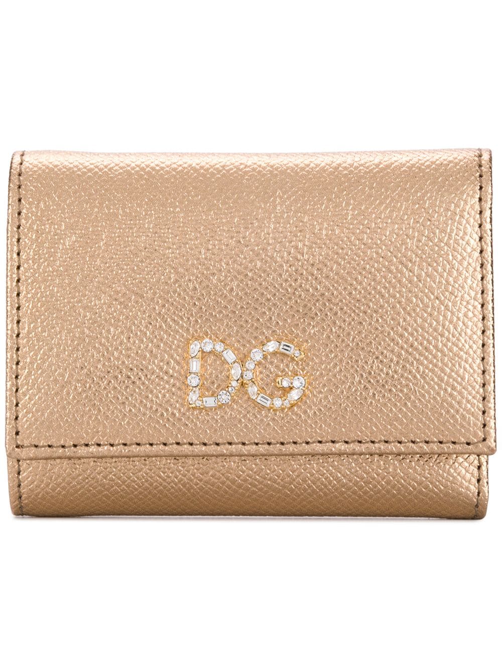 фото Dolce & Gabbana кошелек с декорированным логотипом DG