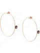 Image 1 of Mattia Cielo 18kt rose gold, diamond and amethyst hoops