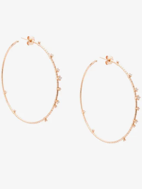 Mattia Cielo embellished hoop earrings