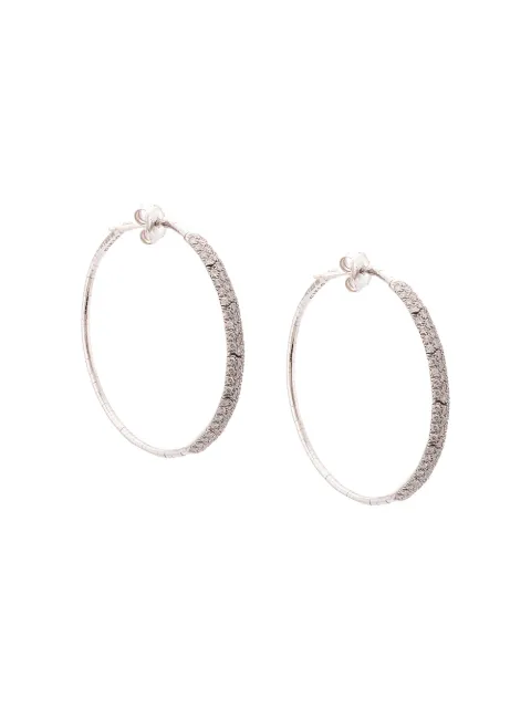 Mattia Cielo embellished hoop earrings