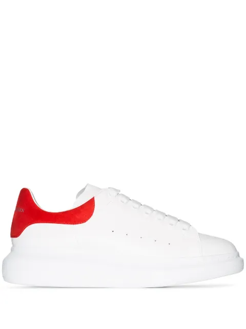 Click to view more detailed imagery on our partner's website Alexander Mcqueen 'Oversized Sneaker' In Leather With Suede Collar In White