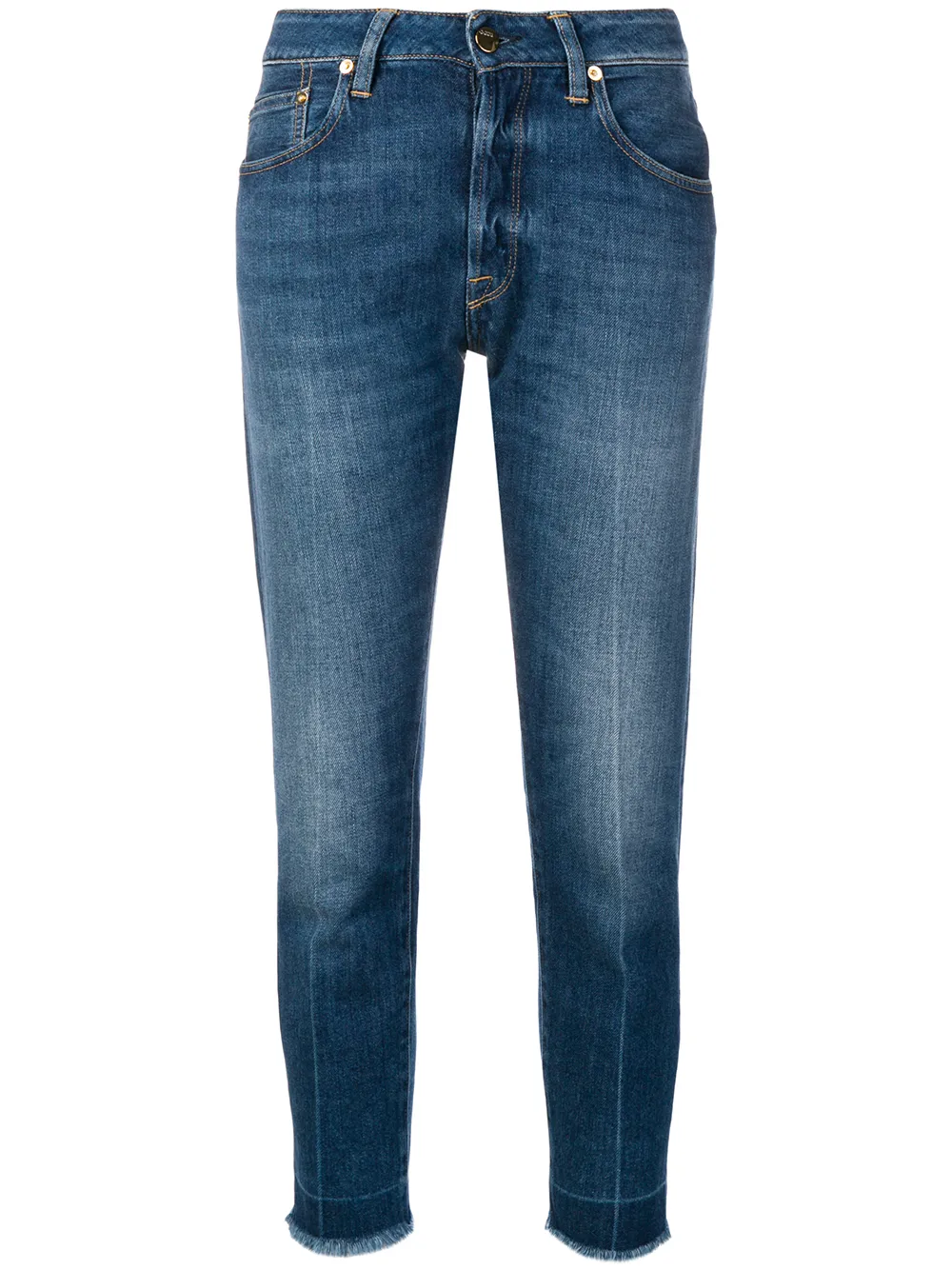 Golden Goose 'Jolly' Cropped-Jeans - Blau