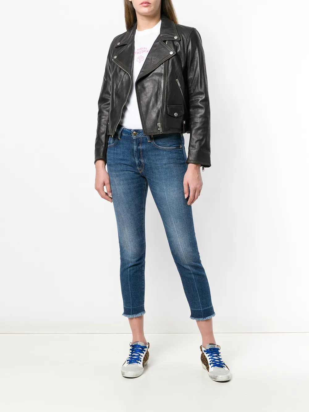  Golden Goose Vaqueros Capri Jolly - Azul 