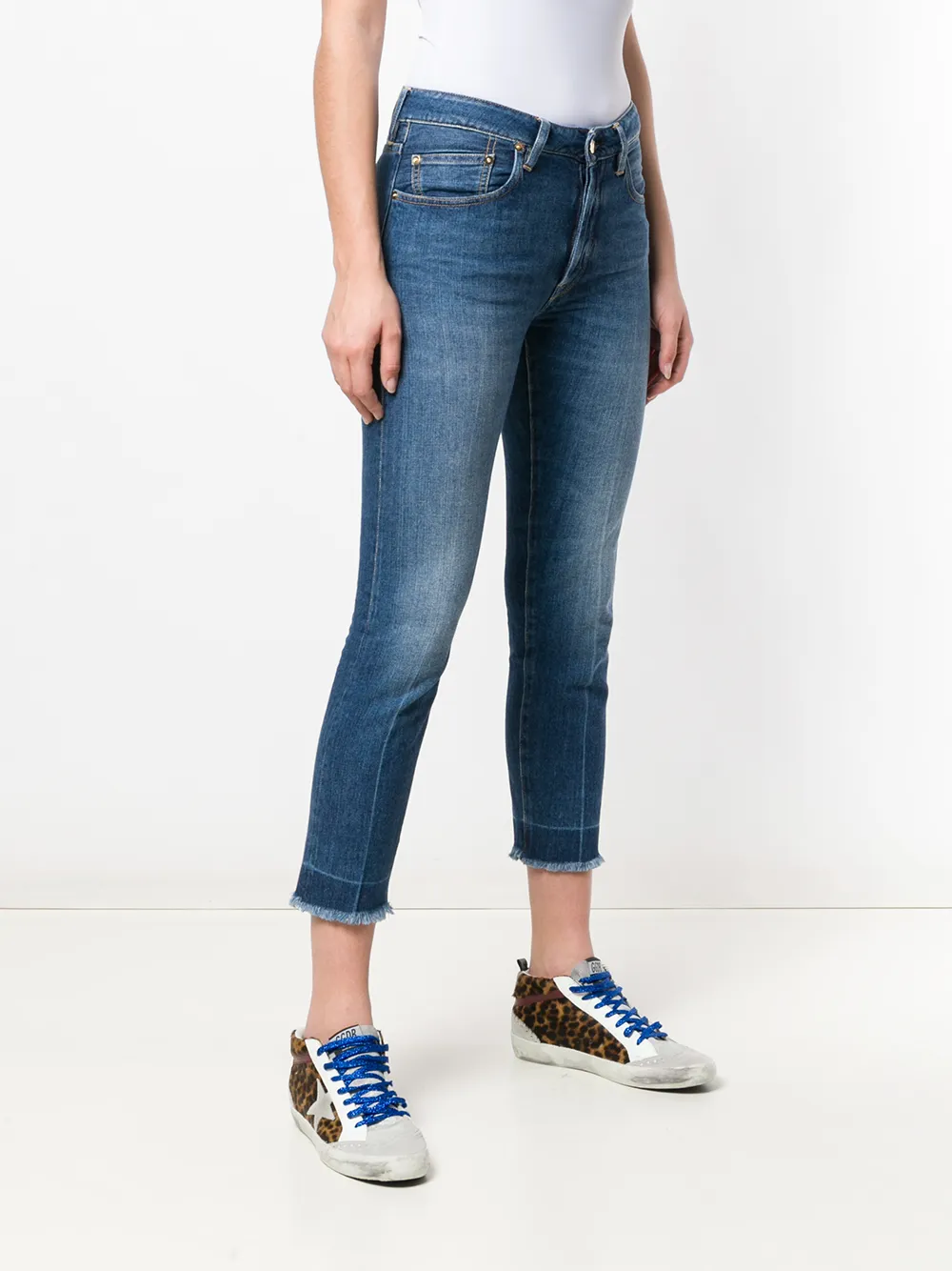  Golden Goose Vaqueros Capri Jolly - Azul 