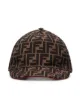 Image 1 of Fendi brown FF logo cotton baseball cap