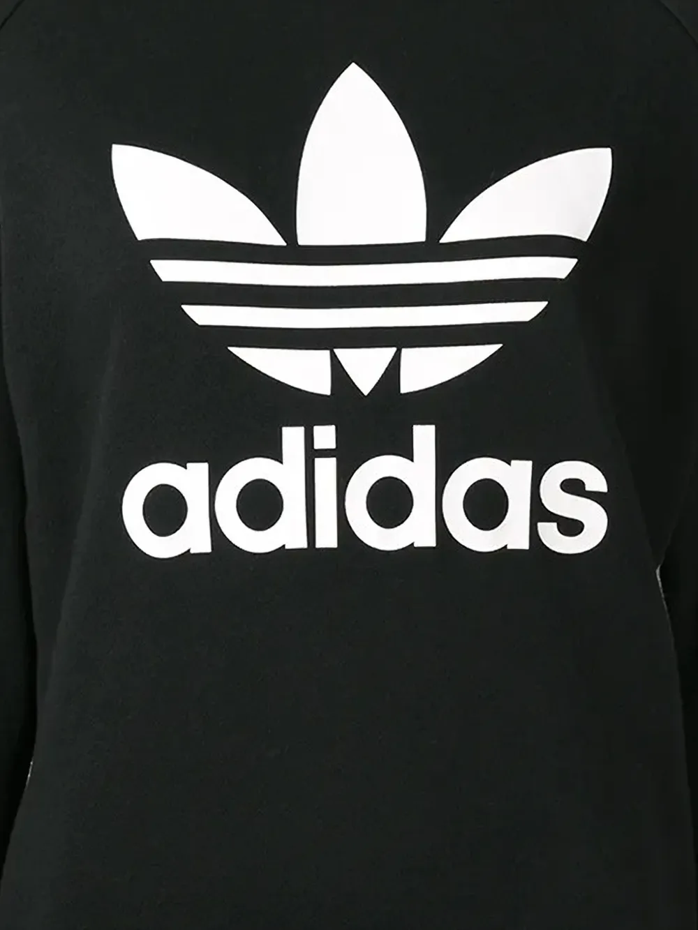 adidas sweater met logo Zwart