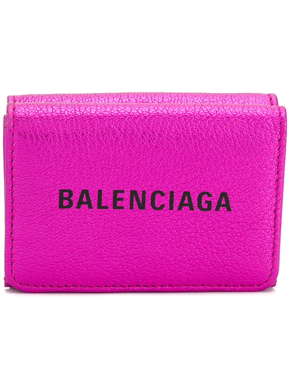 Balenciaga Portafoglio bi-fold con logo - Viola