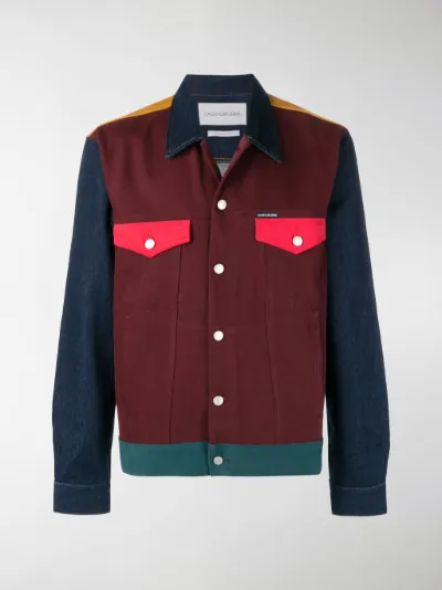 Calvin Klein Jeans panelled denim 