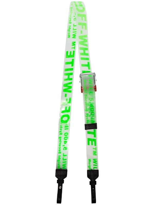 off white pvc belt