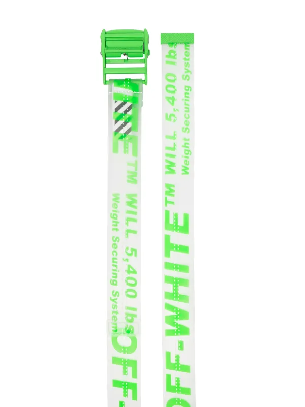 Off-White Industrial Logo Rubber Belt Off-White Industrial Logo Rubber Belt - Red | Editorialist main image 4