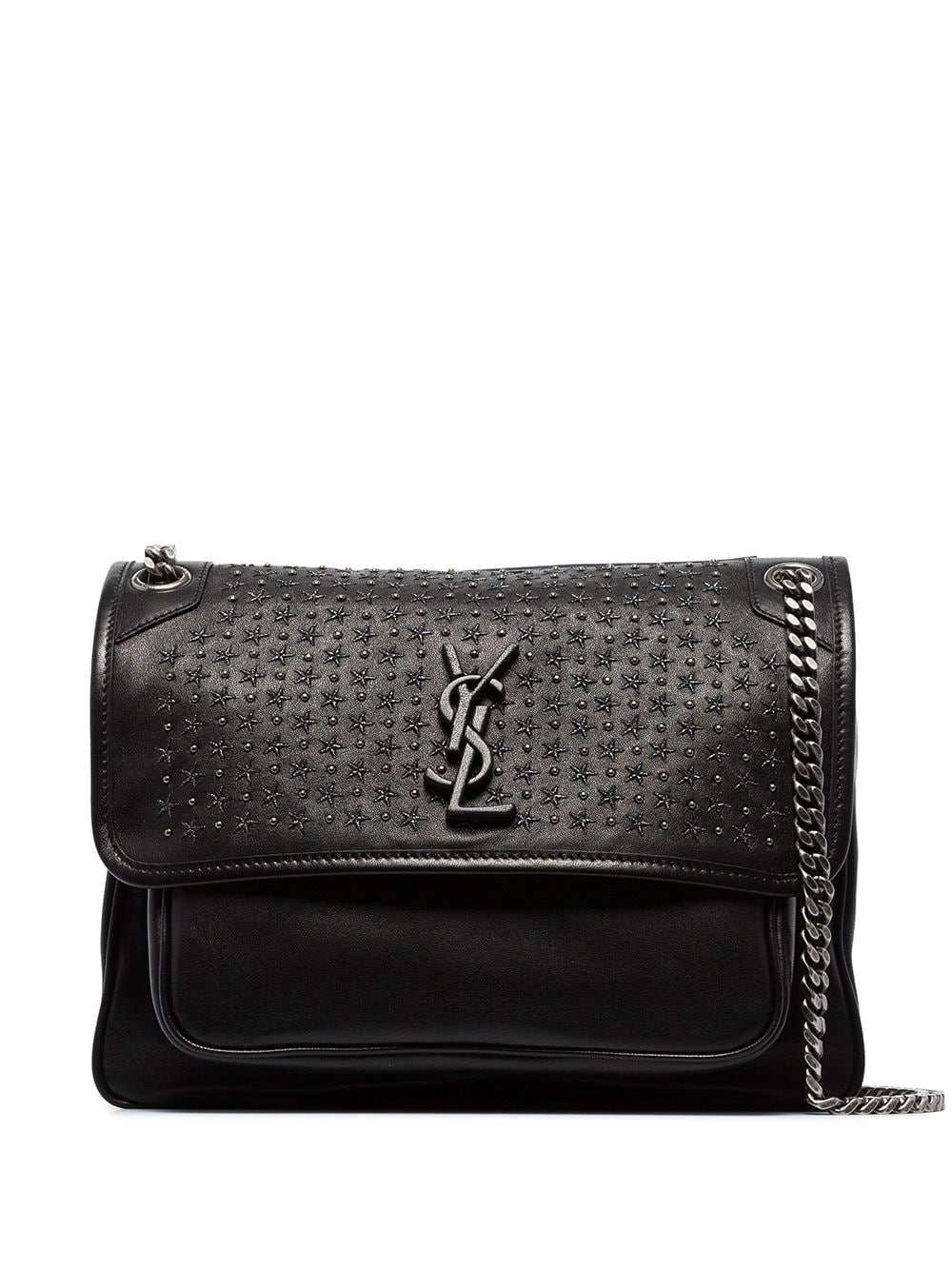 Saint Laurent Niki Medium Stud Embellished Leather Shoulder Bag - Farfetch
