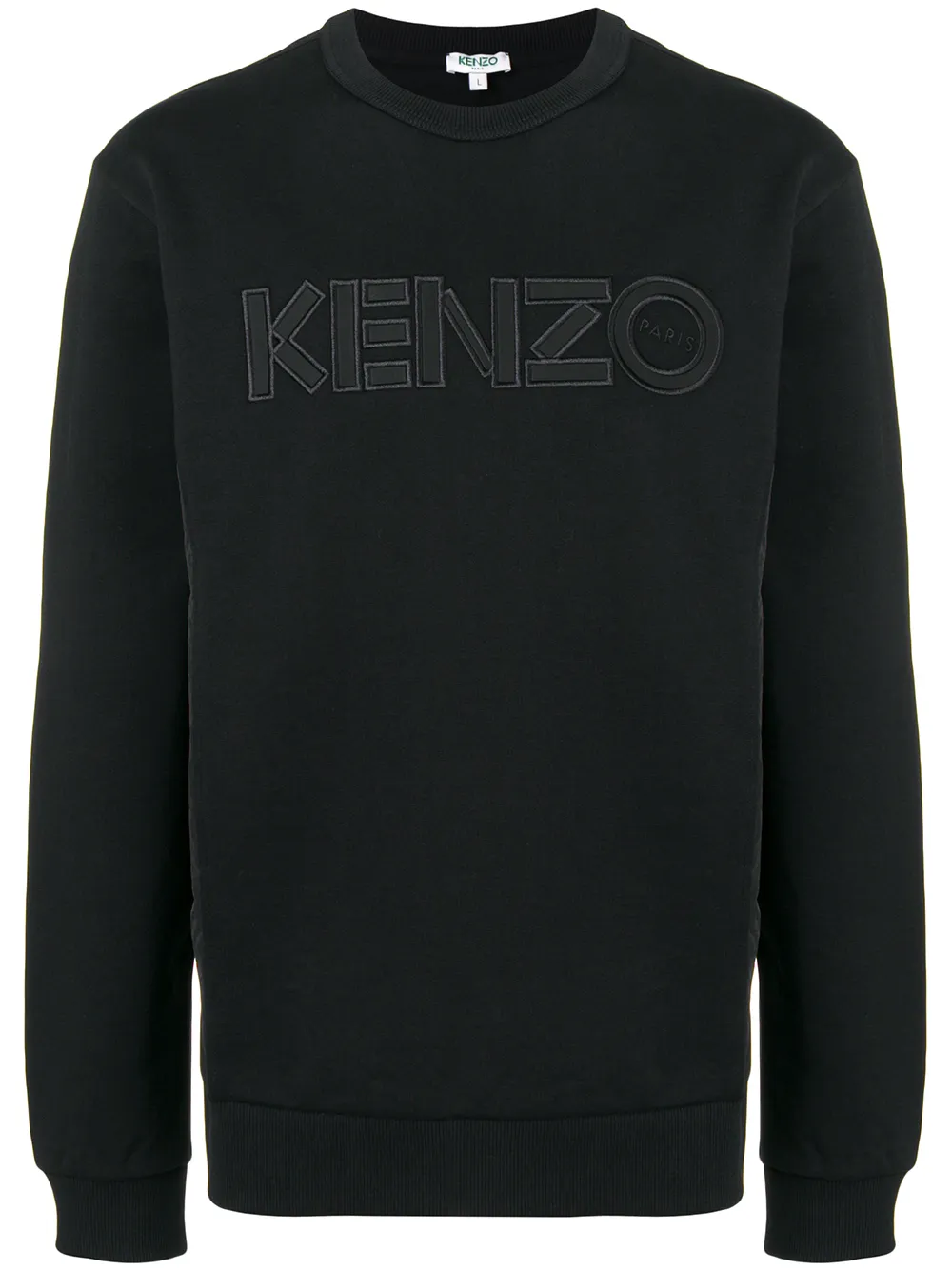 Kenzo logo patch sweatshirt | Black | Image 1