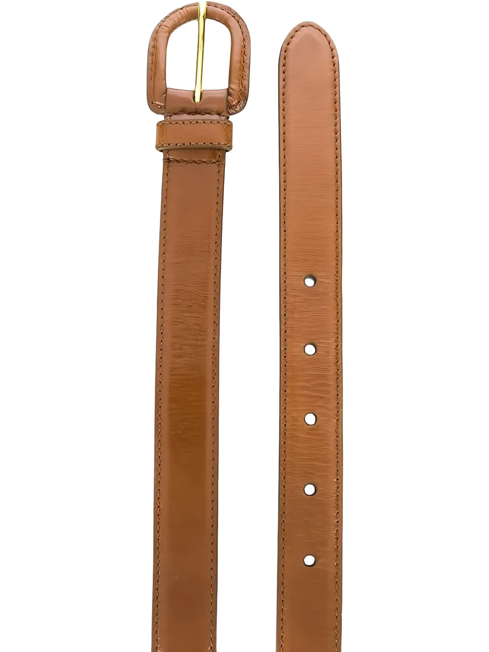 Prada gewelfde riem met gesp Bruin