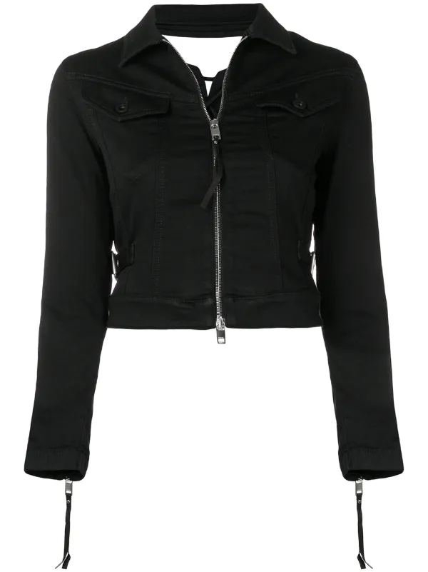 diesel black denim jacket