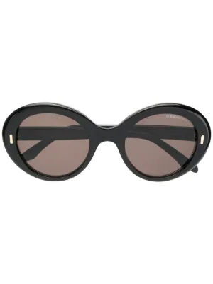lunettes de soleil à monture ovale lunettes de soleil à monture ovale