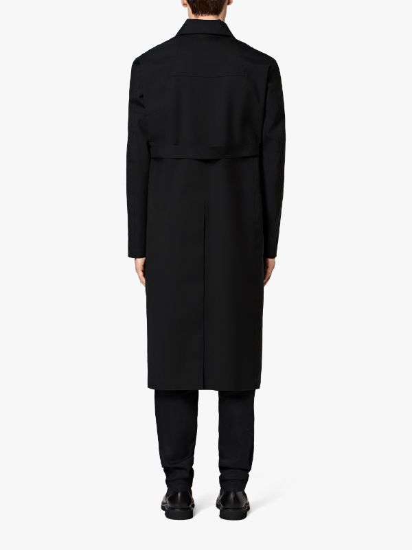 1017 ALYX 9SM black bonded wool formal coat | Mackintosh