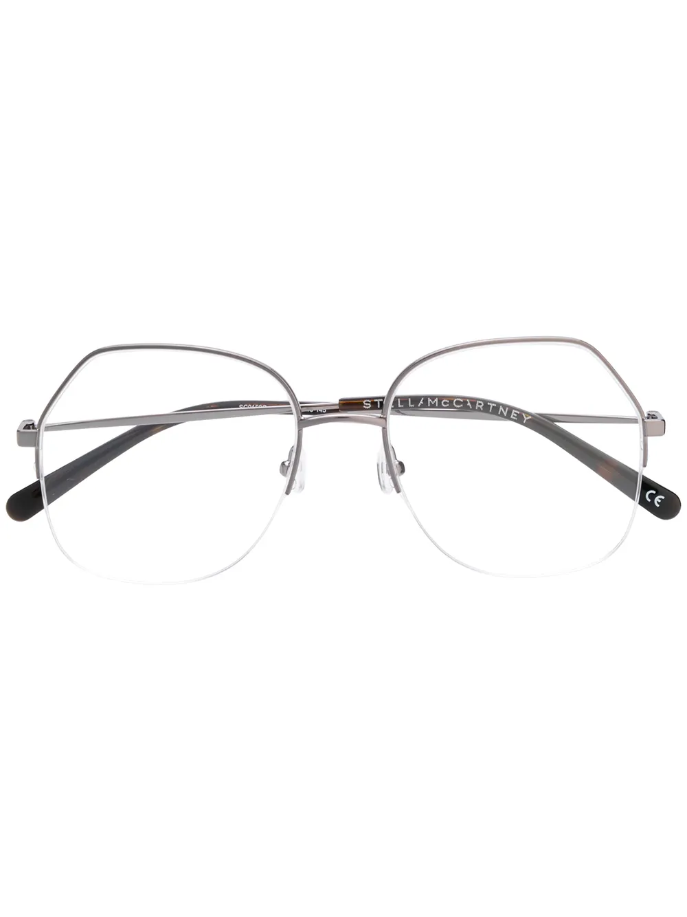 Stella McCartney Eyewear Half Frame Eyeglasses - Farfetch