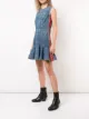 Alexander McQueen denim flared dress