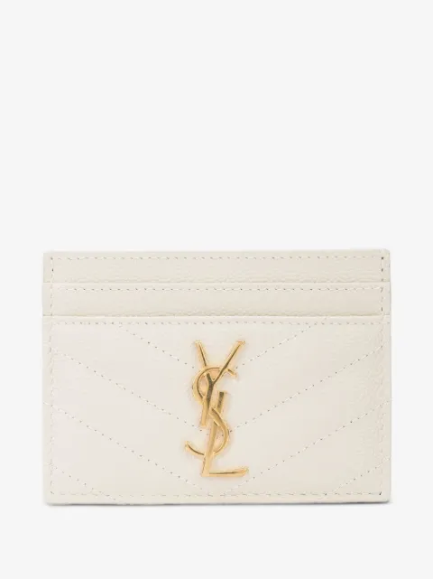 Saint Laurent Cassandre matelassé leather cardholder