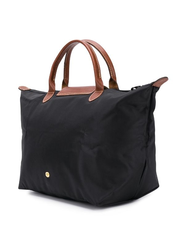  Longchamp Le Pliage Large Shoulder Tote Bag Black : Clothing,  Shoes & Jewelry