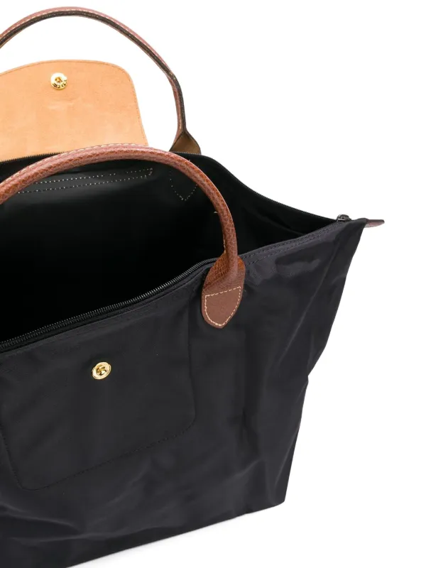 Longchamp Bolsa Tote Le Pliage Média Preto FARFETCH BR