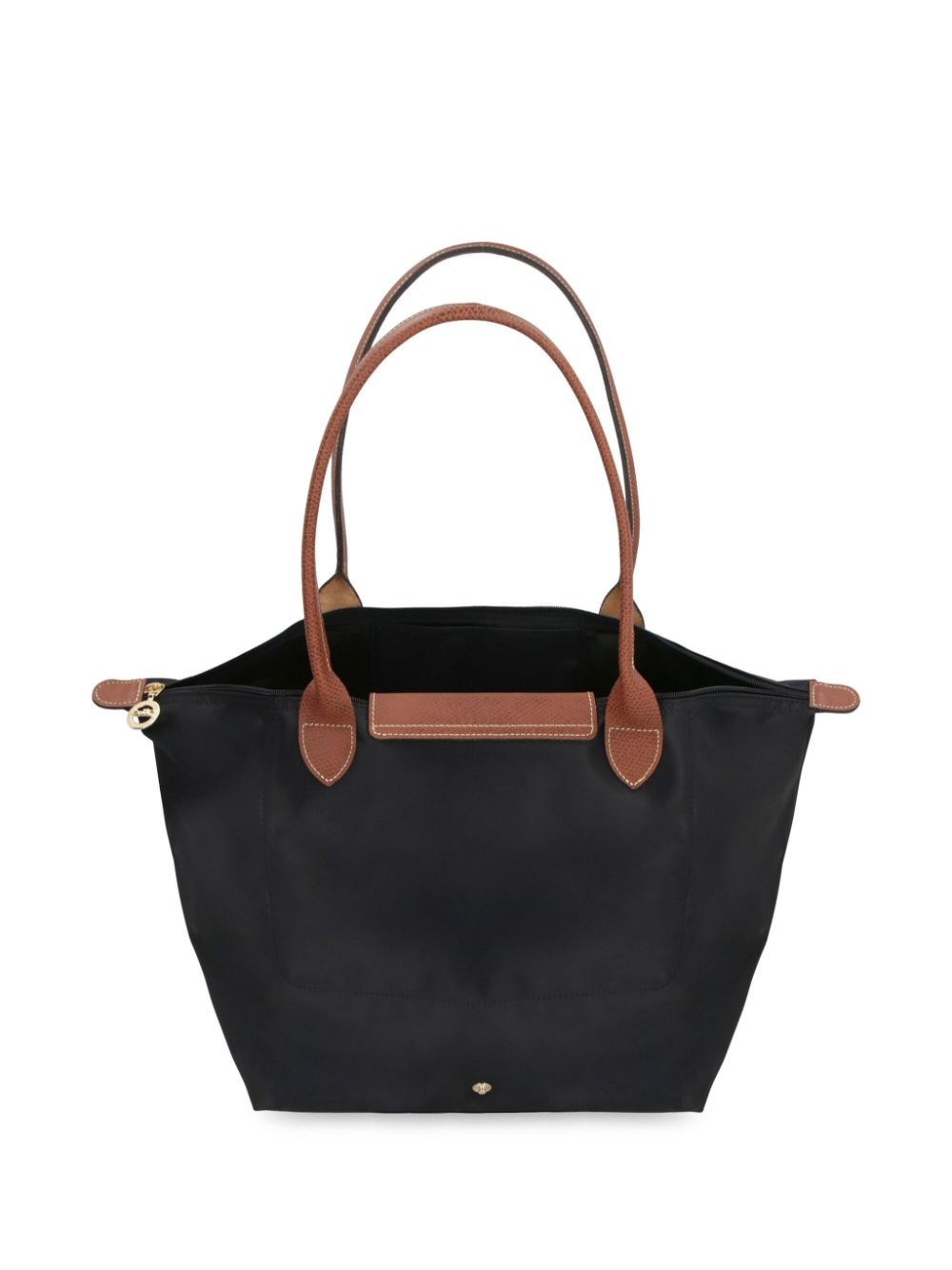 Longchamp black tote large sale