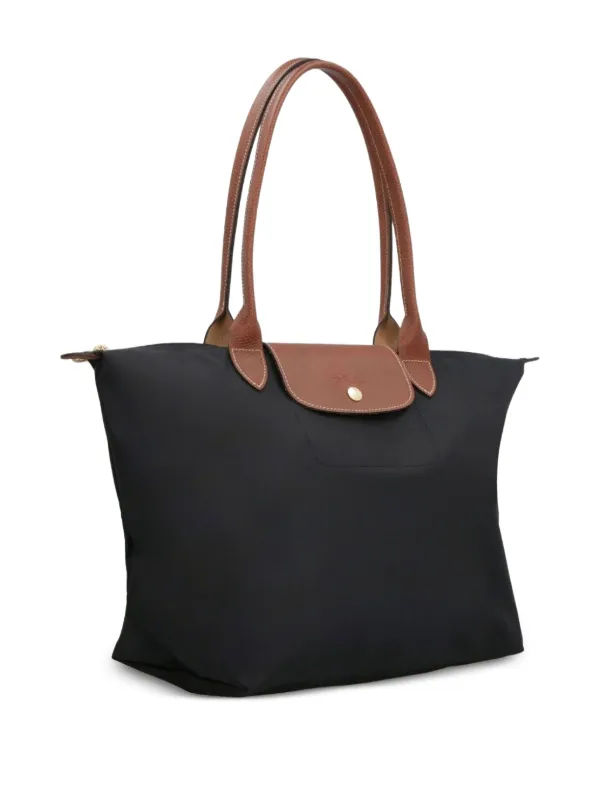ハンドバッグ LONGCHAMP PARIS LE PLIAGE Le Pliage Original M Handbag Black - Recycled canvas