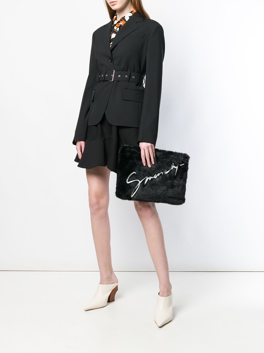 фото Givenchy клатч из искусственного меха