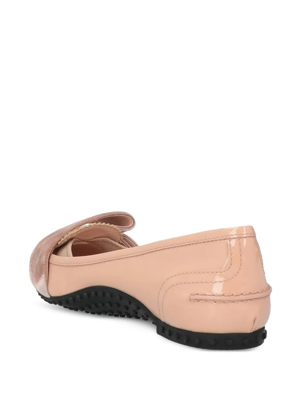 Tod's loafers met velvet strik Roze