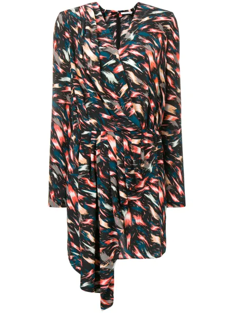 Givenchy vestido asimétrico estampado