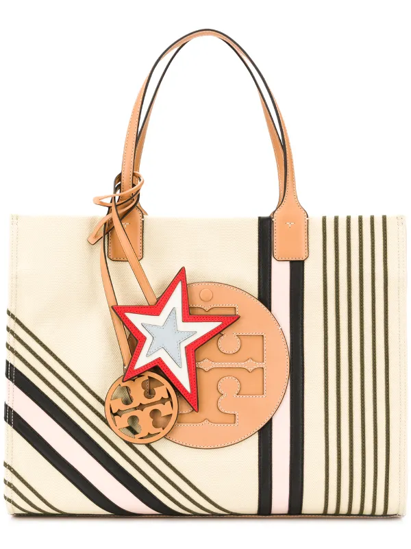 tory burch ella printed canvas tote